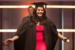 Photo of Adriana Da Silva ay her graduation ceremony