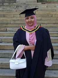 Photo of Ahlam Ali at her graduation